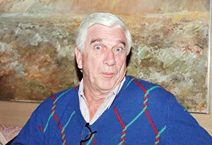 Leslie Nielsen, Canadian actor and comedian, pictured Thursday 24th May 1990 Leslie Nielsen, Canadian actor and comedian, pictured Thursday 24th May 1990