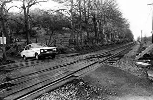 Images Dated 18th March 1981: The level crossing at the Willows Ryton on 18th March 1981