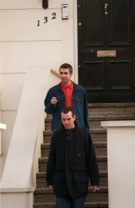 Liam Gallagher Lead Singer With The Pop Group Oasis Leaving His London Home With His Liam Gallagher Lead Singer With The Pop Group Oasis Leaving His London Home With His