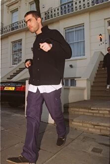 Images Dated 23rd December 1996: Liam Gallagher leaves home with new short hair style