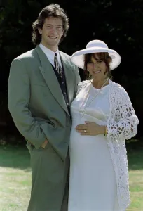 Linda Lusardi Model Actress and Sam Kane actor at a Wedding Linda Lusardi Model Actress and Sam Kane actor at a Wedding