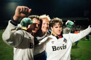 Littlewoods Cup replay. West Ham 3 v. Oldham Athletic 0. 7th March 1990 Littlewoods Cup replay. West Ham 3 v. Oldham Athletic 0. 7th March 1990