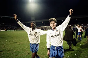Littlewoods Cup replay. West Ham 3 v. Oldham Athletic 0 Littlewoods Cup replay. West Ham 3 v. Oldham Athletic 0