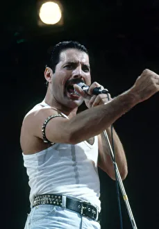 Live Aid Wembley Stadium Print - Freddie Mercury 1985