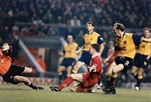 Images Dated 27th November 1996: Liverpool 4 v Arsenal 2. League Cup 4th round match at Anfield, Liverpool