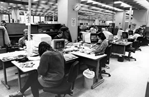 The Liverpool Echo office, Old Hall Street, before reorganisation. December 1992 The Liverpool Echo office, Old Hall Street, before reorganisation. December 1992