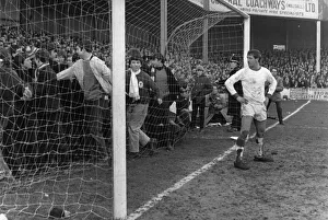 Liverpool fans spill on to the field much to the annoyance of the Walsall goalkeeper Liverpool fans spill on to the field much to the annoyance of the Walsall goalkeeper