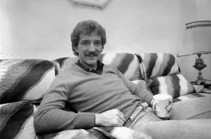 Liverpool footballer Graeme Souness relaxes at home witha cup of tea Liverpool footballer Graeme Souness relaxes at home witha cup of tea