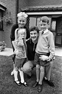 Liverpool footballer John Aldridge at home with his family. 13th September 1989 Liverpool footballer John Aldridge at home with his family. 13th September 1989