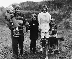 Liverpool footballer Kenny Dalglish with wife, children Liverpool footballer Kenny Dalglish with wife, children