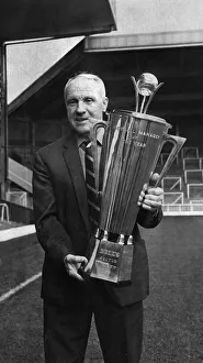 Liverpool manager Bil Shankly poses with his Manager of the Year Award at Anfield Liverpool manager Bil Shankly poses with his Manager of the Year Award at Anfield