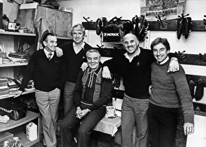 Liverpool manager Joe Fagan poses with his staff including John Bennison, Chris Lawler Liverpool manager Joe Fagan poses with his staff including John Bennison, Chris Lawler