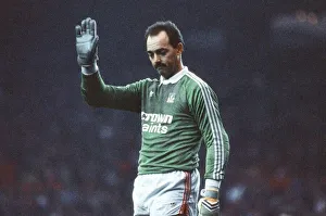 Liverpool's goalkeeper, Bruce Grobbelaar. Manchester United 1-1 Liverpool Liverpool's goalkeeper, Bruce Grobbelaar. Manchester United 1-1 Liverpool