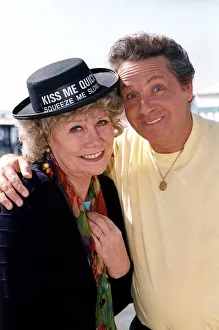 Liz Dawn Actress who plays Vera Duckworth of Coronation Street with her fellow actor Liz Dawn Actress who plays Vera Duckworth of Coronation Street with her fellow actor