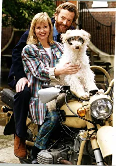 Liza Goddard actress with fiancee David Cobham Liza Goddard actress with fiancee David Cobham