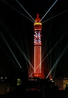 London BT Tower in London light up in aid of its biennial this month London BT Tower in London light up in aid of its biennial this month