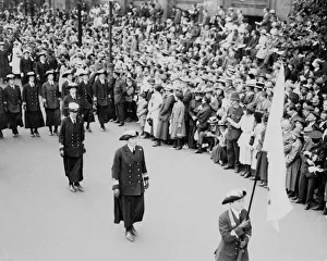 London victory march, WREN's on parade. May 1919 London victory march, WREN's on parade. May 1919