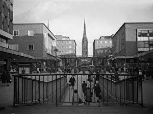 Looking towards the Upper Precinct Coventry City Centre circa 1960 Looking towards the Upper Precinct Coventry City Centre circa 1960