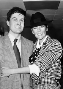 Lorraine Chase actress and model with her boyfriend John Knight November 1983 Lorraine Chase actress and model with her boyfriend John Knight November 1983