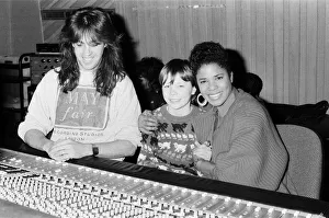 Lorraine Pearson of pop group Five Star meeting some of their young fans. 23rd March 1988 Lorraine Pearson of pop group Five Star meeting some of their young fans. 23rd March 1988