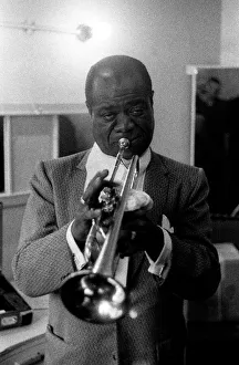 Louis Armstrong Jazz Musician - May 1956 during his first concert in Great Britain Louis Armstrong Jazz Musician - May 1956 during his first concert in Great Britain