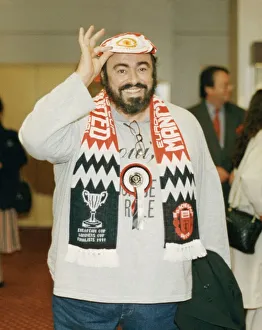 Luciano Pavarotti Opera singer in Manchester July 1991 Luciano Pavarotti Opera singer in Manchester July 1991