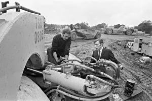 M4 Motorway Construction, June 1971. Reading, Berkshire M4 Motorway Construction, June 1971. Reading, Berkshire