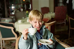 Macaulay Culkin sips his tea as he toasts his membership of he million-dollar-a movie Macaulay Culkin sips his tea as he toasts his membership of he million-dollar-a movie