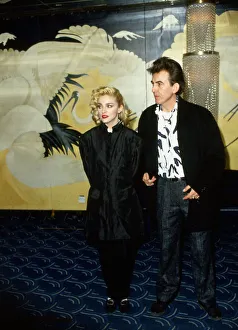 Madonna with former Beatles guitarist George Harrison, March 1986 Madonna with former Beatles guitarist George Harrison, March 1986