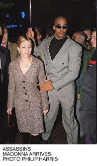 Madonna with her Bodygaurd at the premier of Assasins at the Warner Brothers Cinema in Madonna with her Bodygaurd at the premier of Assasins at the Warner Brothers Cinema in