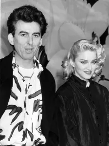 Madonna & George Harrison, 19th October 1986. Madonna's movie " Madonna & George Harrison, 19th October 1986. Madonna's movie "
