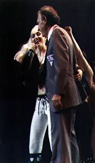 madonna on stage with her father singing happy birthday on the day he turns 59 madonna on stage with her father singing happy birthday on the day he turns 59