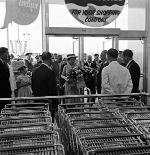 Her Majesty Queen Elizabeth II at the Golden Mile shopping centre outside Toronto Her Majesty Queen Elizabeth II at the Golden Mile shopping centre outside Toronto