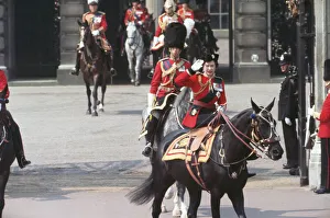 Her Majesty Queen Elizabeth II takes the salute on Horse Guards Parade Her Majesty Queen Elizabeth II takes the salute on Horse Guards Parade
