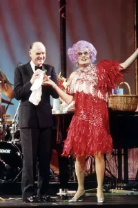 Major Ronald Ferguson Barry Humphries actor, May 1988, in a Charity Major Ronald Ferguson Barry Humphries actor, May 1988, in a Charity