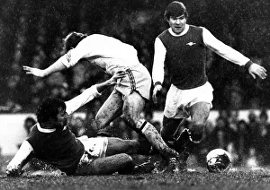 Malcolm McDonald Football Player of Arsenal - and Alan Hudson in action against Malcolm McDonald Football Player of Arsenal - and Alan Hudson in action against