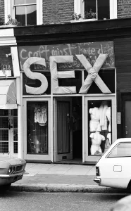 Malcolm McLaren's shop sex on The King's Road. 5th December 1976 Malcolm McLaren's shop sex on The King's Road. 5th December 1976