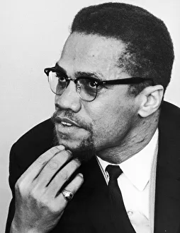 Malcolm X African-American Muslim minister and human rights activist seen here shortly Malcolm X African-American Muslim minister and human rights activist seen here shortly