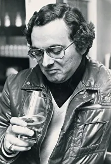 Man with a dodgy pint in a pub October 1976 Man with a dodgy pint in a pub October 1976