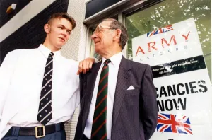 A MAN who won the Victoria Cross in World War II will support his grandson as he enlists A MAN who won the Victoria Cross in World War II will support his grandson as he enlists