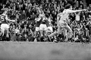 Manchester United 1 v. Crystal Palace 0. Division One Football. April 1981 MF02-12-042 Manchester United 1 v. Crystal Palace 0. Division One Football. April 1981 MF02-12-042