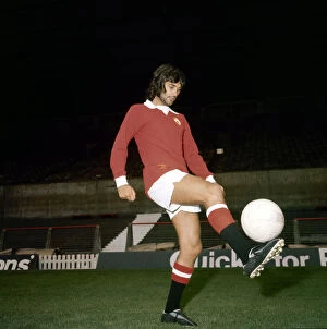 Images Dated 1st July 1972: Manchester United footballer George Best at Old Trafford July 1972