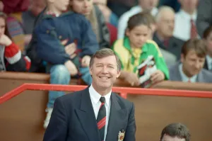Manchester United manager, Alex Ferguson, at the Manchester United v Sheffield Wednesday Manchester United manager, Alex Ferguson, at the Manchester United v Sheffield Wednesday