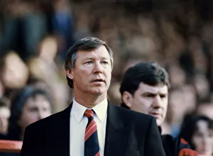 Manchester United manager Alex Ferguson with assistant Brian Kidd watching the action Manchester United manager Alex Ferguson with assistant Brian Kidd watching the action
