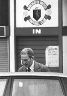 Manchester United managerDave Sexton leaves Old Trafford after being sacked by chairman Manchester United managerDave Sexton leaves Old Trafford after being sacked by chairman