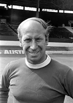 Manchester United player Bobby Charlton at Old Trafford Circa 1971 Manchester United player Bobby Charlton at Old Trafford Circa 1971