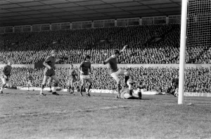 Manchester United v. Crystal Palace. Jackson the Crystal Palace Goalie dives at Manchester United v. Crystal Palace. Jackson the Crystal Palace Goalie dives at