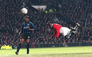 Manchester United v Inter Milan Football March 1999 Dwight Yorke scoring goal - Manchester United v Inter Milan Football March 1999 Dwight Yorke scoring goal -