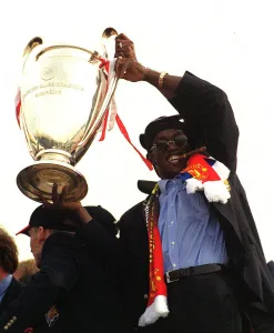 Manchester United Victory Celebrations May 1999. Pictured Manchester United Victory Celebrations May 1999. Pictured