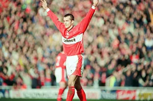 Marco Branca celebrates the first goal for Middlesbrough against Sunderland at The Marco Branca celebrates the first goal for Middlesbrough against Sunderland at The